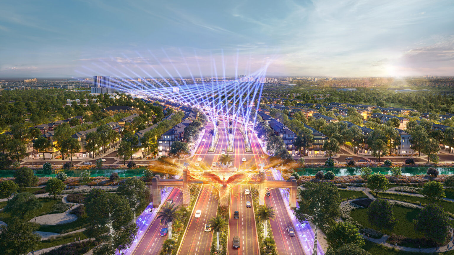 Đại lộ Ánh sáng di sản dài 3km tại Eurowindow Light City Thanh Hóa